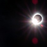 Photo of the 2024 eclipse in Kingfield Maine near Sugarloaf ski area.